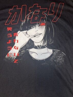 Hot Topic Smile Pretty Horror Anime Black T Shirt Men Large